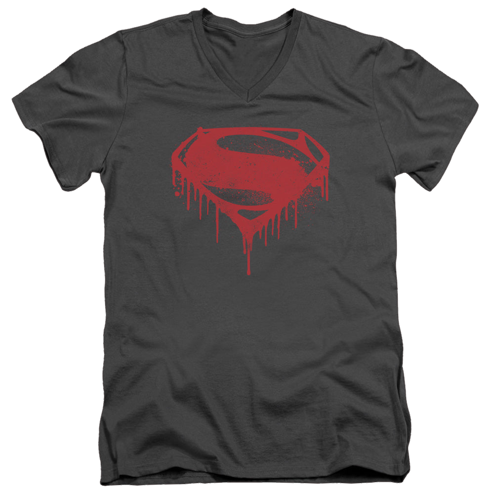 Batman v Superman Splattered - Men's V-Neck T-Shirt
