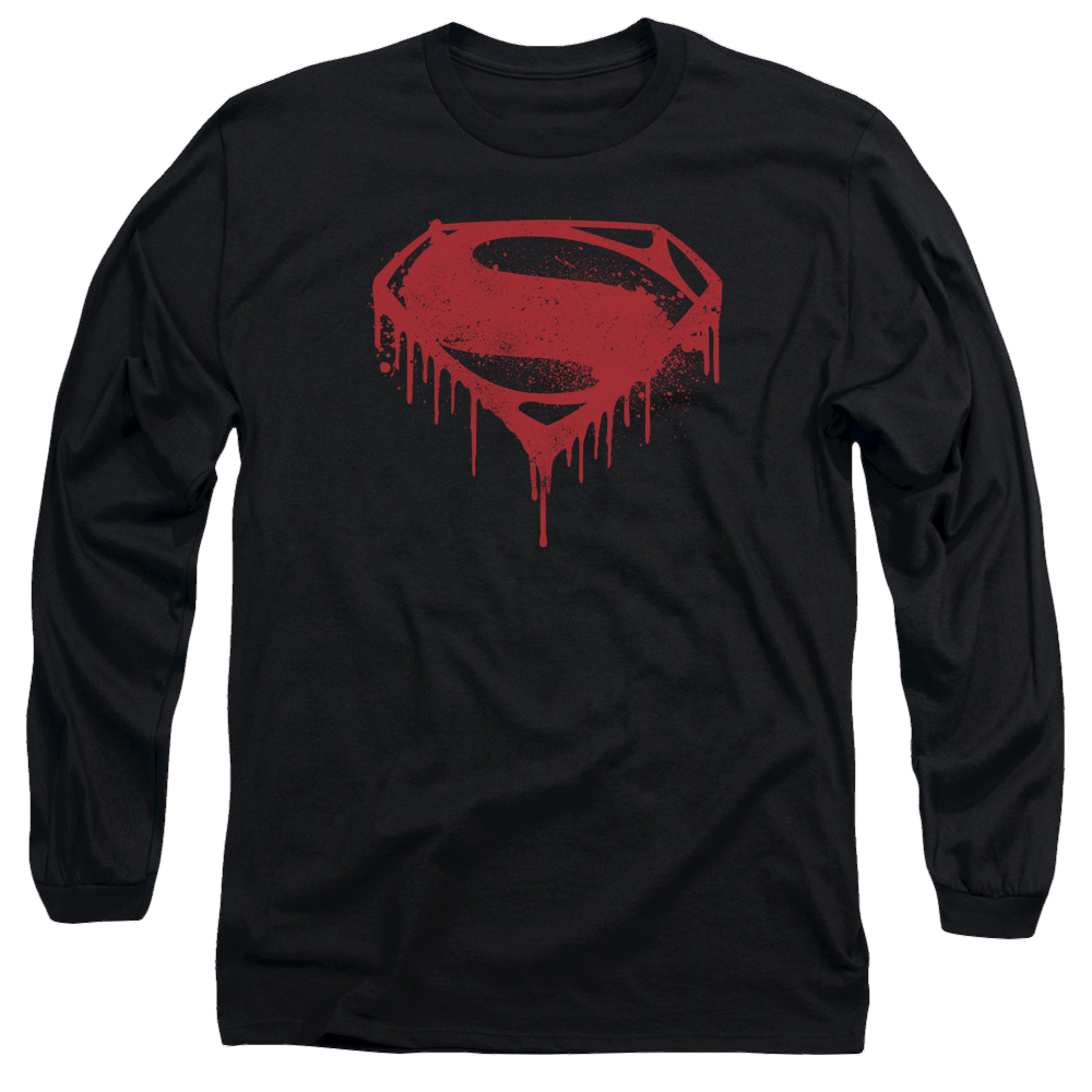 Batman v Superman Splattered - Men's Long Sleeve T-Shirt Style003