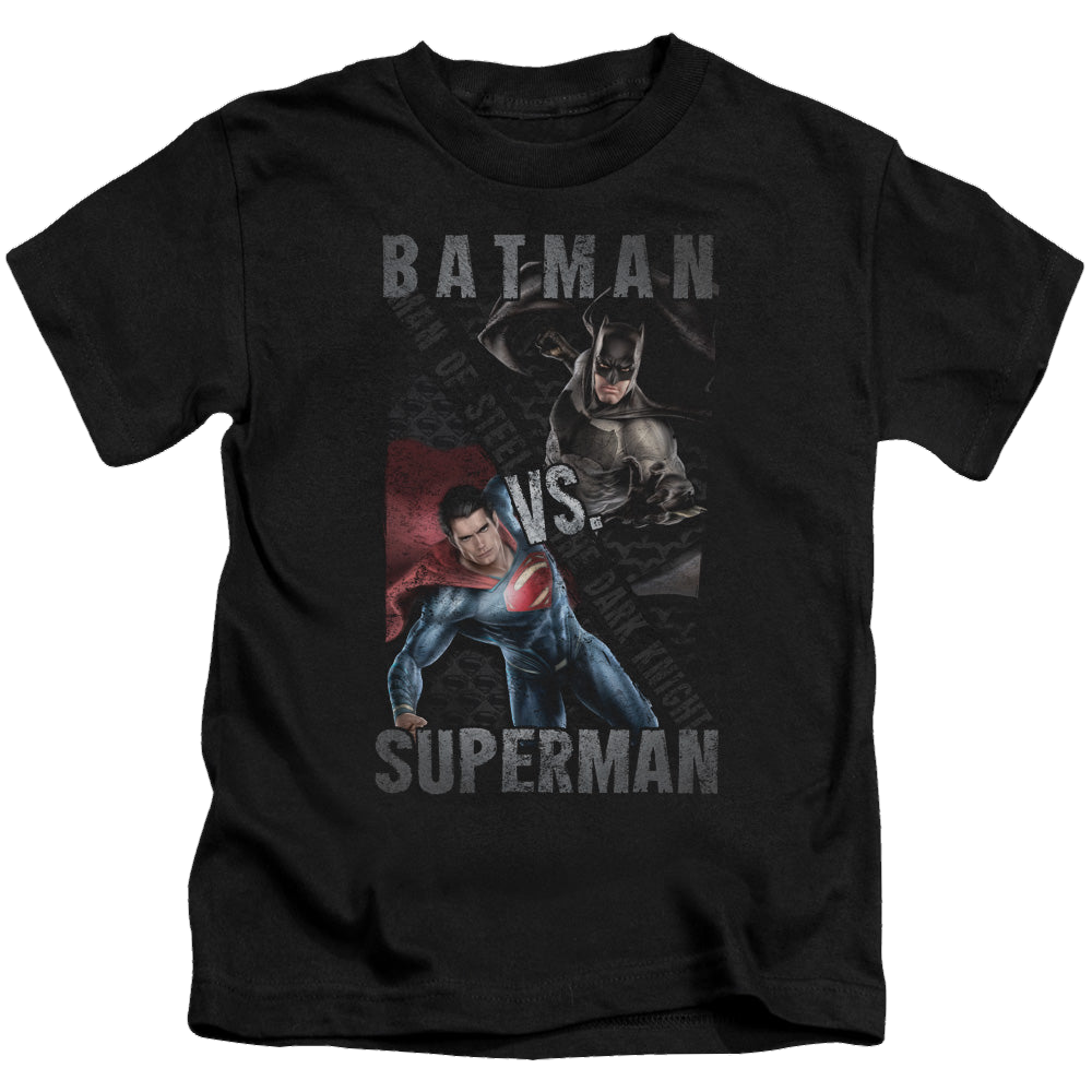 Batman v Superman Hero Split - Kid's T-Shirt Style001