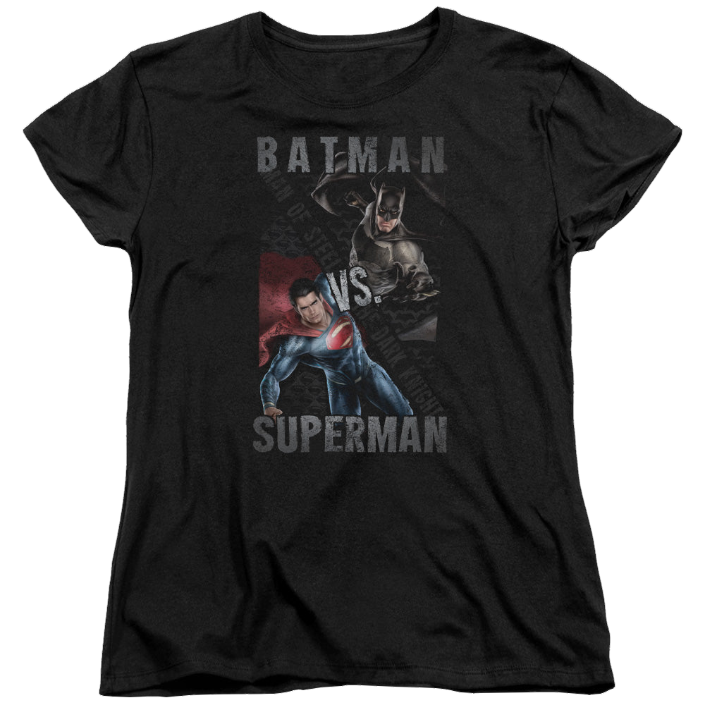 Batman v Superman Hero Split - Women's T-Shirt Style001