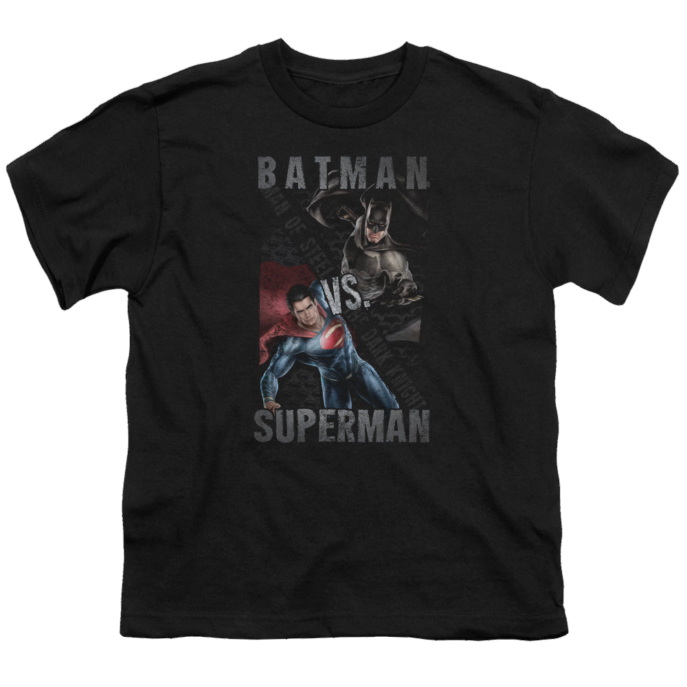 Batman v Superman Hero Split - Youth T-Shirt