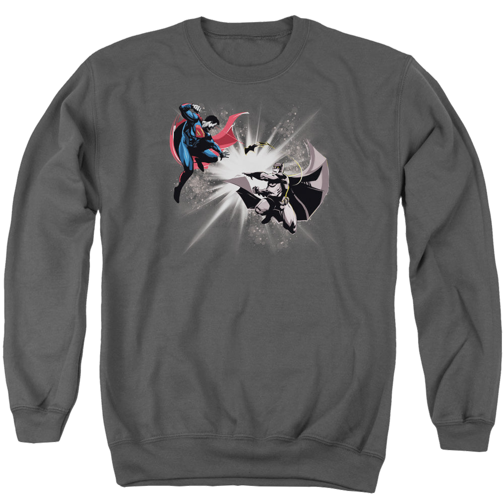 Batman v Superman Fight Burst - Men's Crewneck Sweatshirt