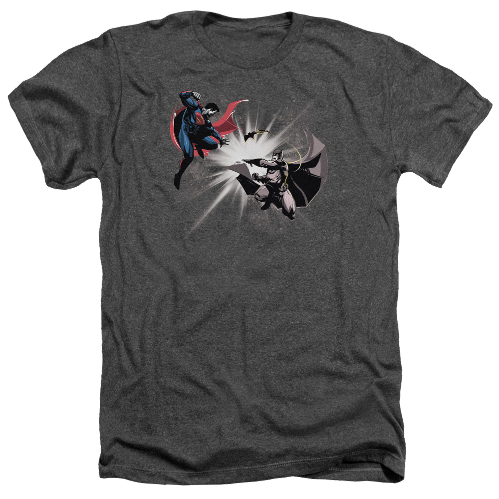 Batman v Superman Fight Burst - Men's Heather T-Shirt