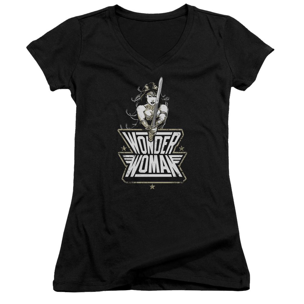 Batman v Superman Tough - Juniors V-Neck T-Shirt Style001