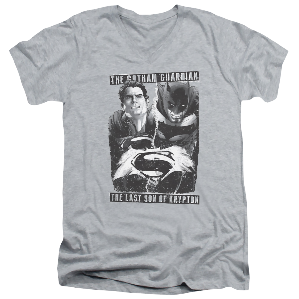 Batman v Superman Guardian V Son - Men's V-Neck T-Shirt
