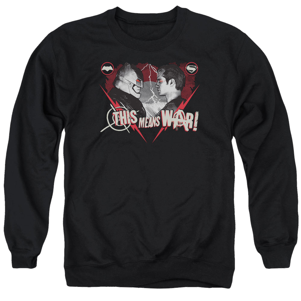 Batman v Superman This Means War - Men's Crewneck Sweatshirt Style001