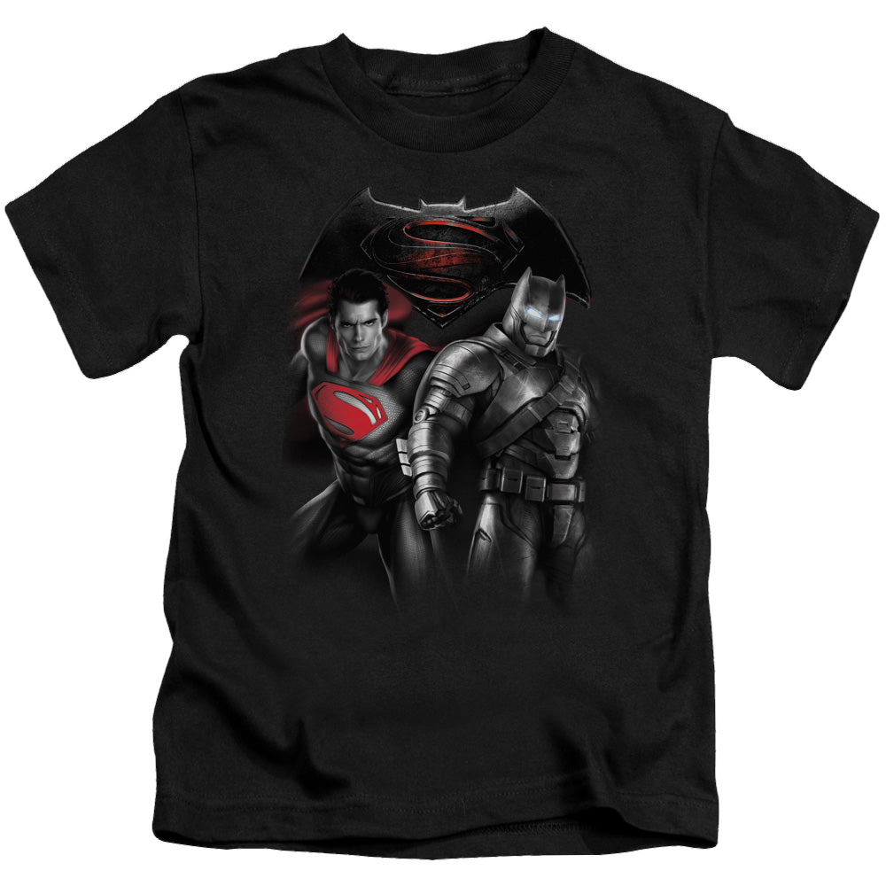 Batman v Superman Stand Off - Kid's T-Shirt