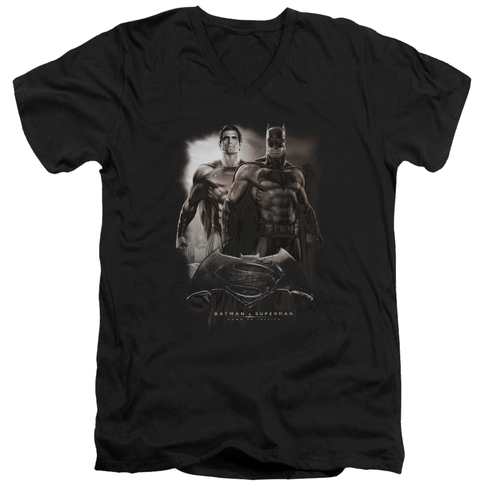 Batman v Superman Dawn - Men's V-Neck T-Shirt Style002
