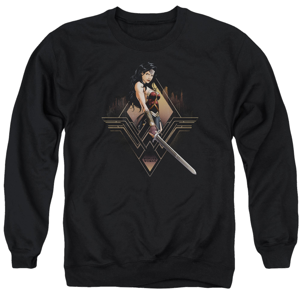 Batman v Superman City Girl - Men's Crewneck Sweatshirt Style001