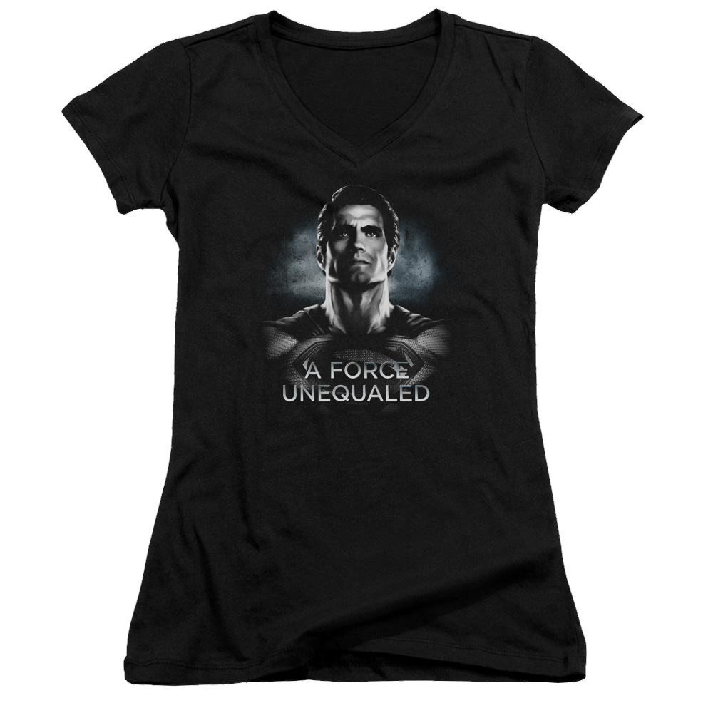 Batman v Superman Unequaled - Juniors V-Neck T-Shirt Style001