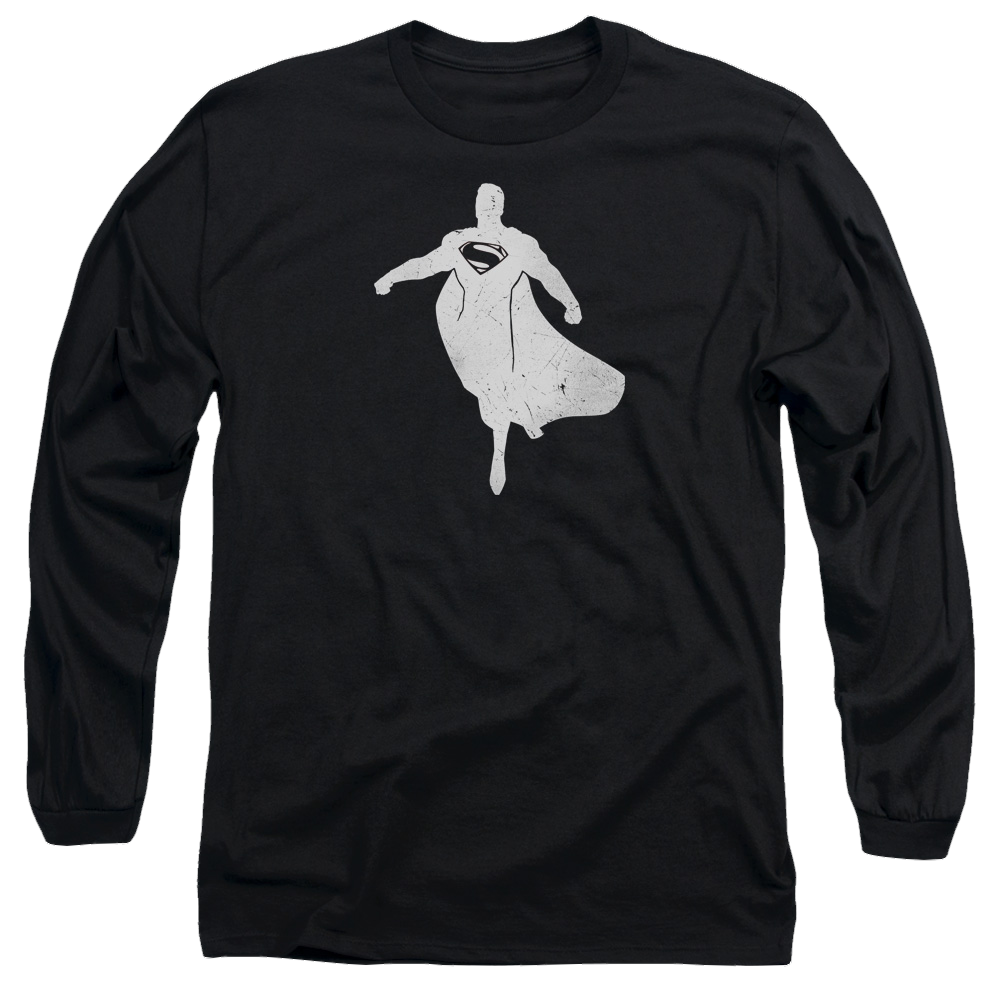 Batman v Superman Superman Silhouette - Men's Long Sleeve T-Shirt Style001