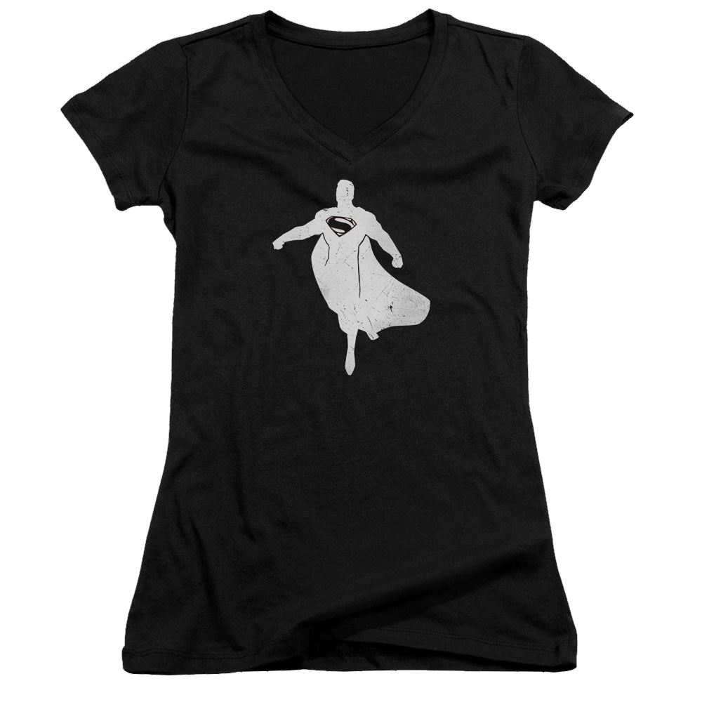 Batman v Superman Superman Silhouette - Juniors V-Neck T-Shirt