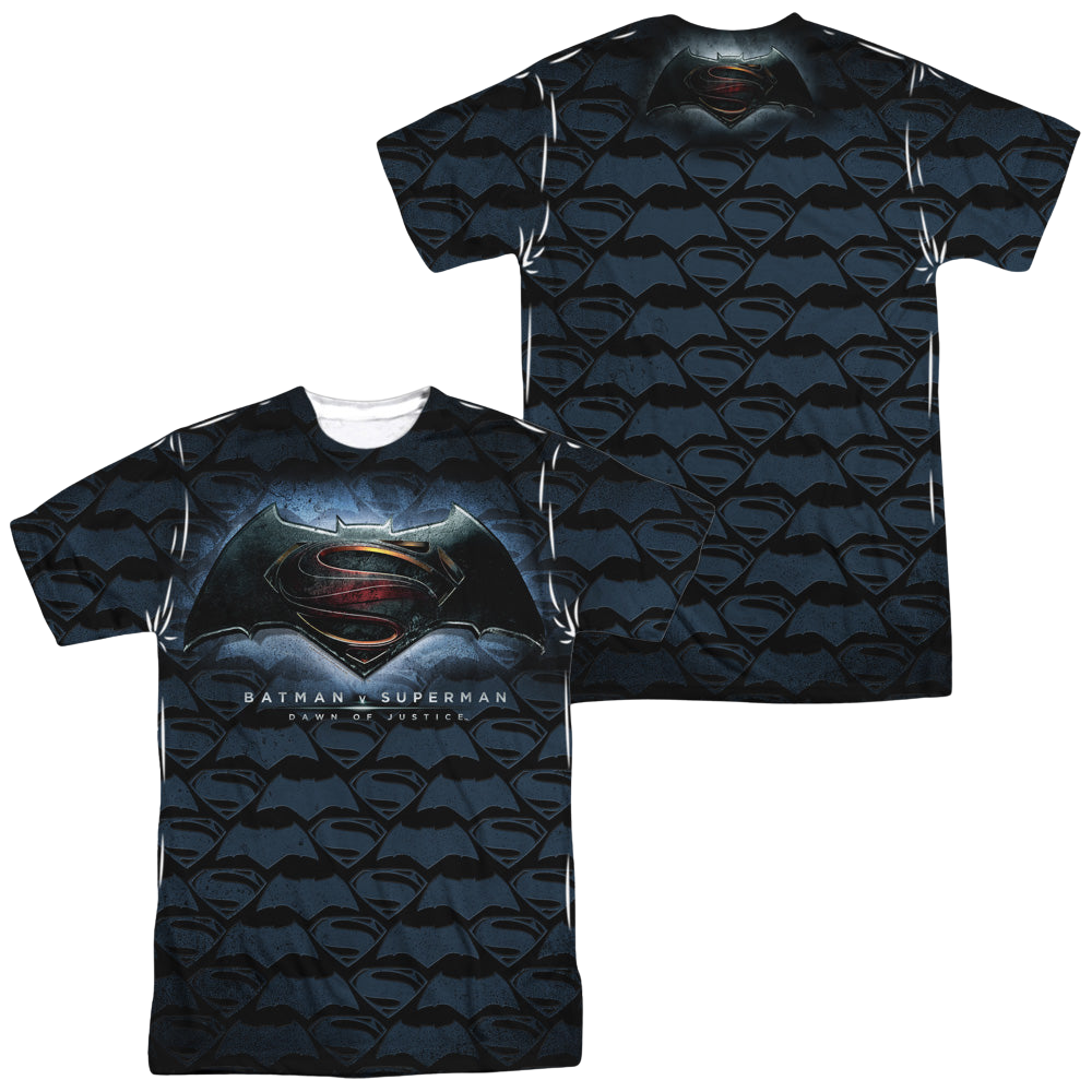 Batman v Superman Logo Pattern (Front/Back Print) - Men's All-Over Print T-Shirt