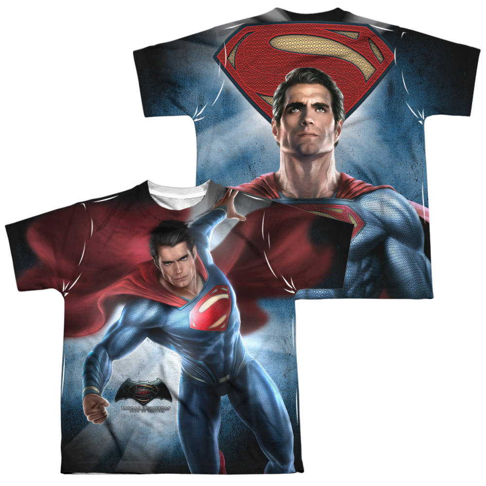 Batman v Superman Superman Light (Front/Back Print) - Youth All-Over Print T-Shirt Style001