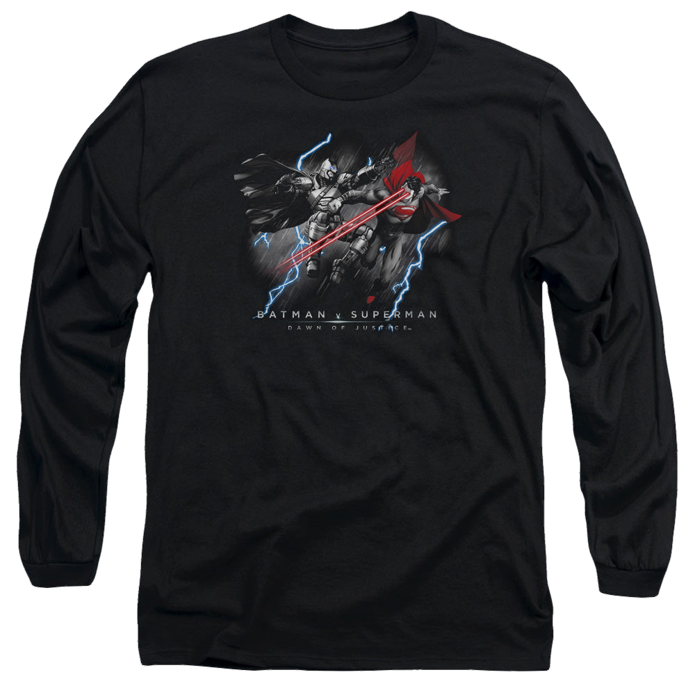 Batman v Superman Lightning V Heat Vision - Men's Long Sleeve T-Shirt Style001