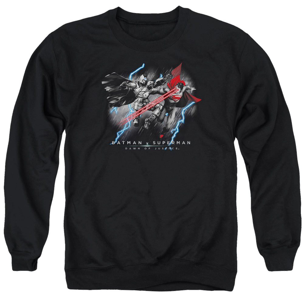 Batman v Superman Lightning V Heat Vision - Men's Crewneck Sweatshirt Style001