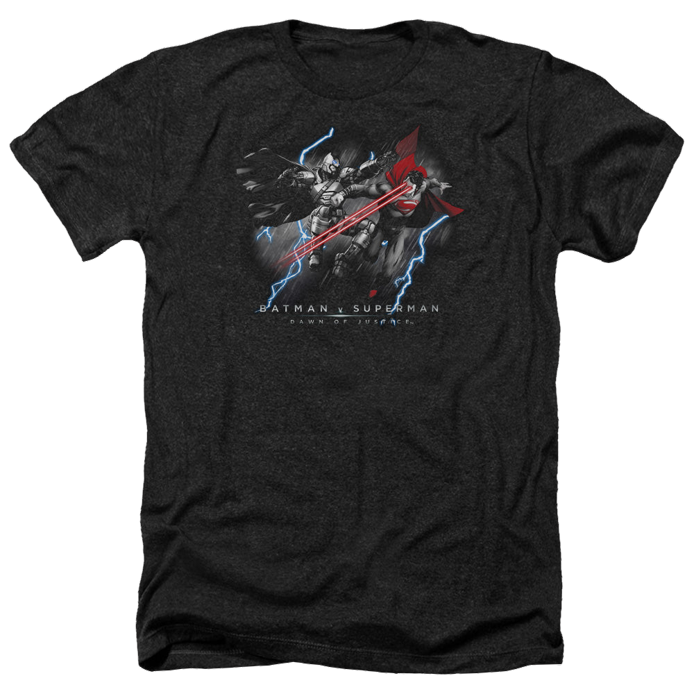 Batman v Superman Lightning V Heat Vision - Men's Heather T-Shirt