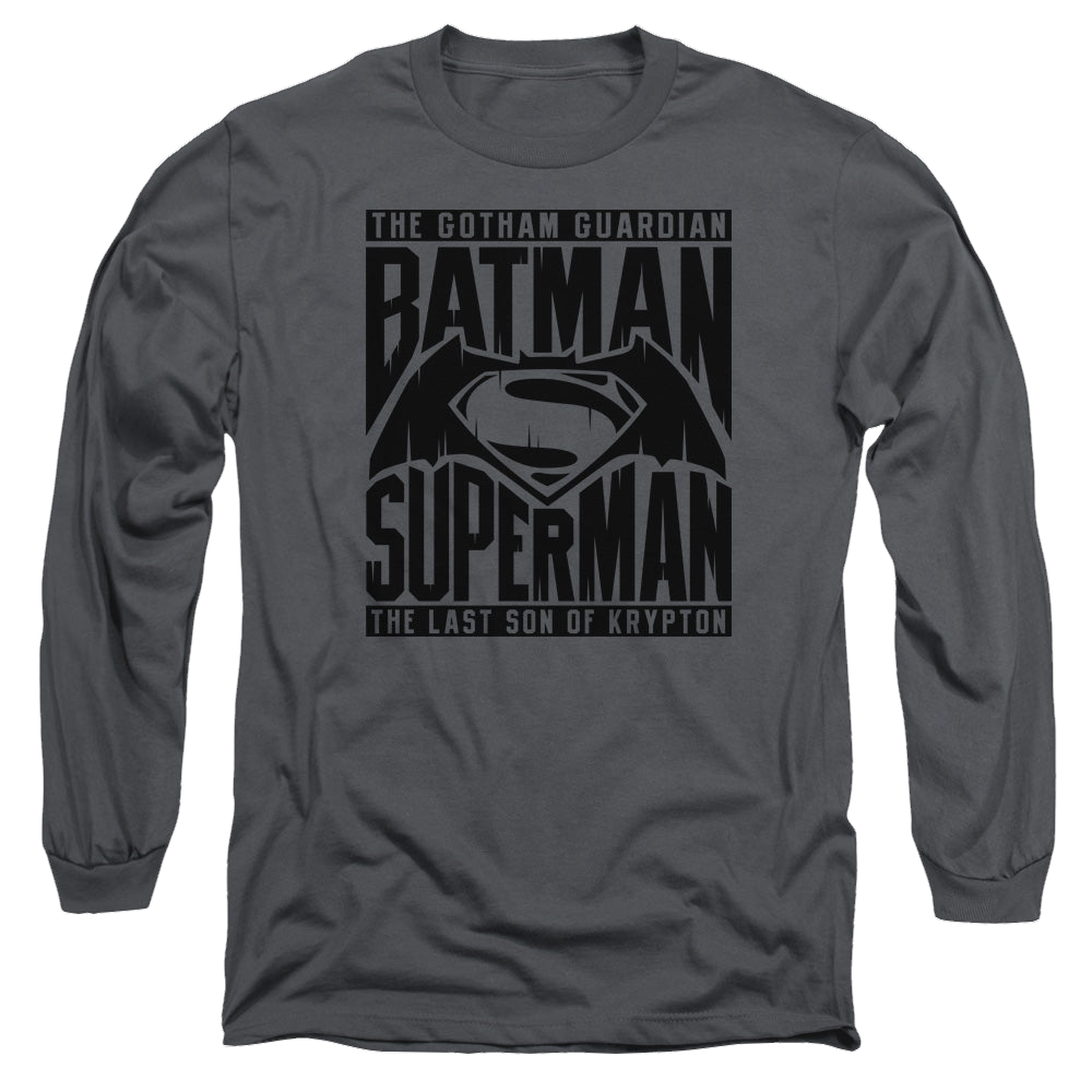 Batman v Superman Title Fight - Men's Long Sleeve T-Shirt