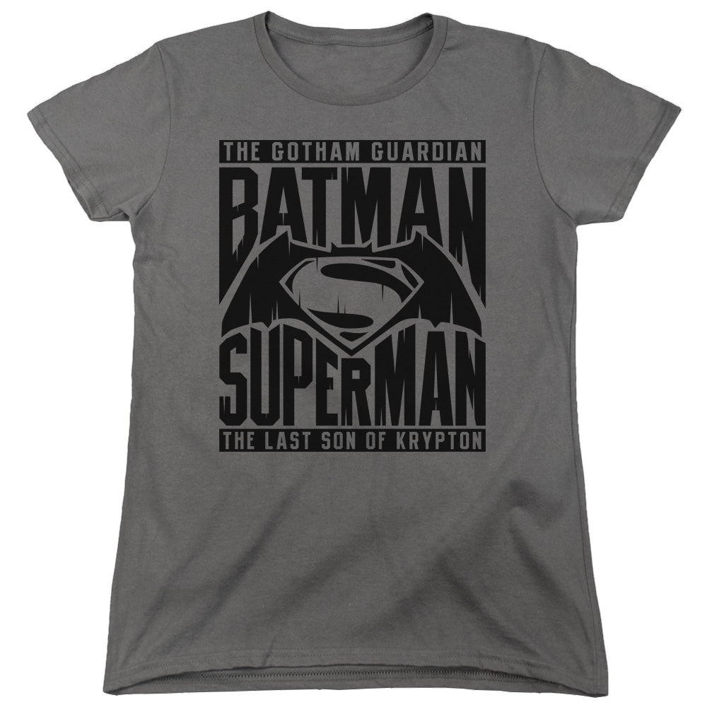 Batman v Superman Title Fight - Women's T-Shirt