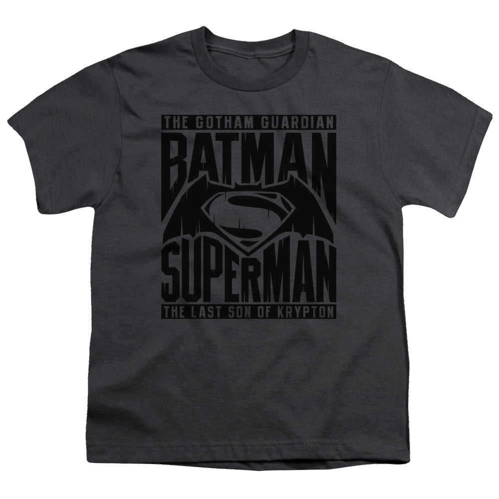 Batman v Superman Title Fight - Youth T-Shirt Style001