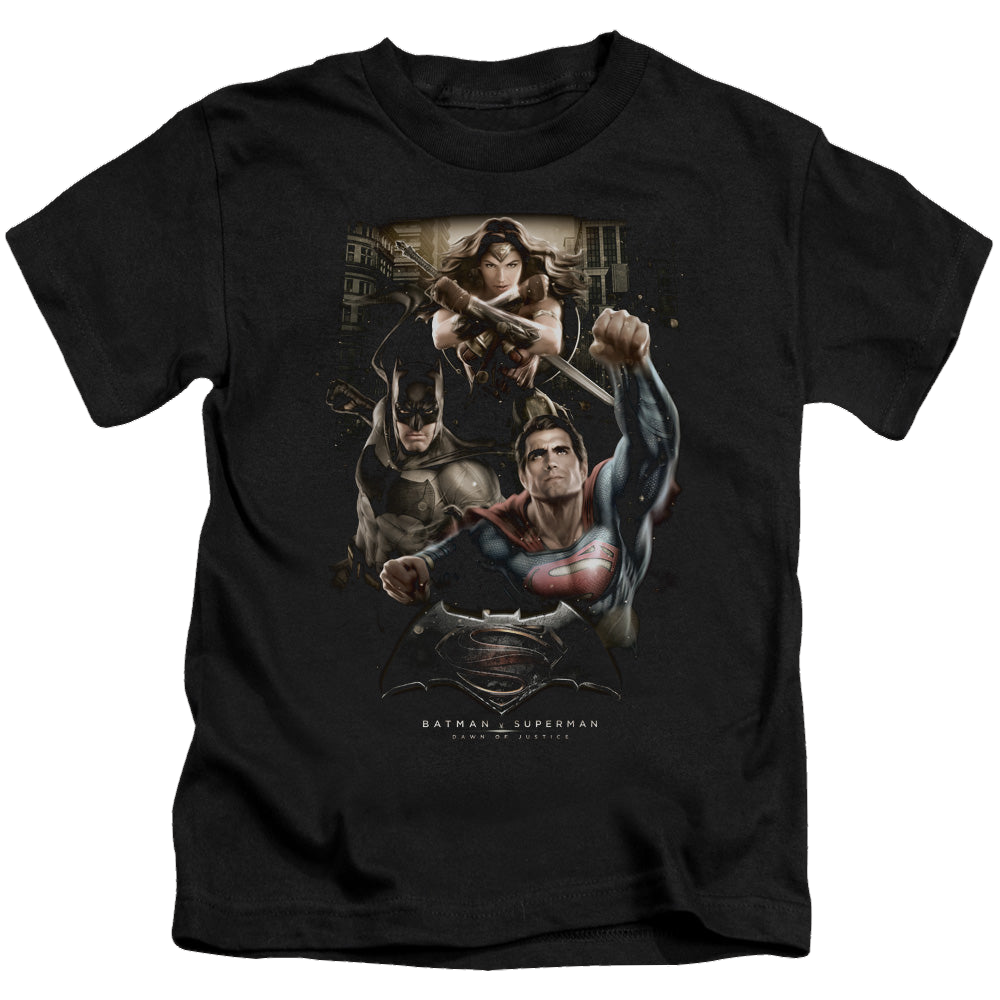 Batman v Superman Three In Action - Kid's T-Shirt