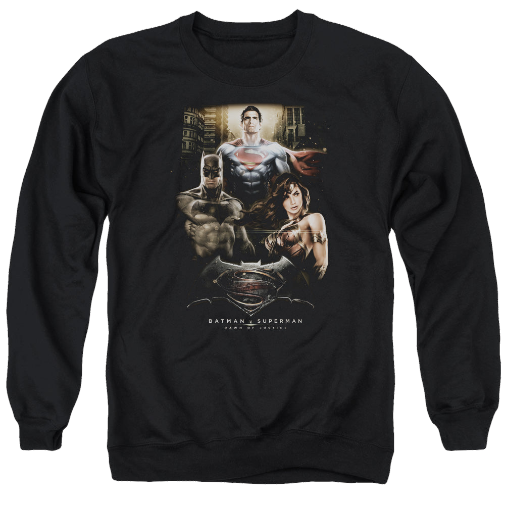 Batman v Superman Thre Three - Men's Crewneck Sweatshirt Style001
