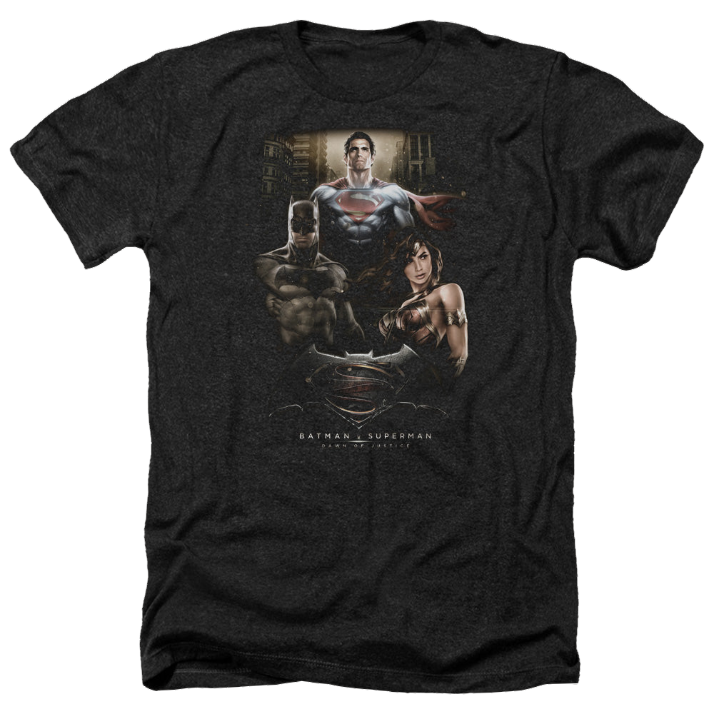Batman v Superman Thre Three - Men's Heather T-Shirt Style001