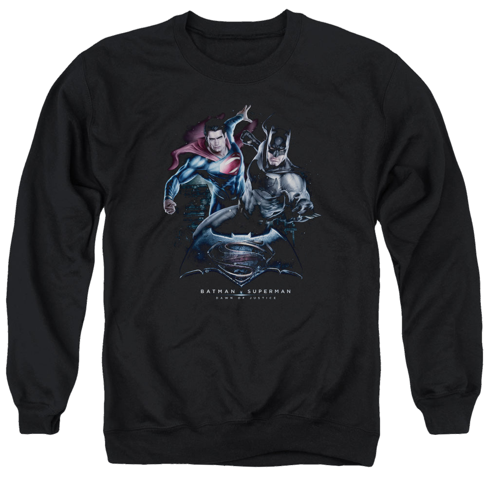 Batman v Superman Team Up - Men's Crewneck Sweatshirt