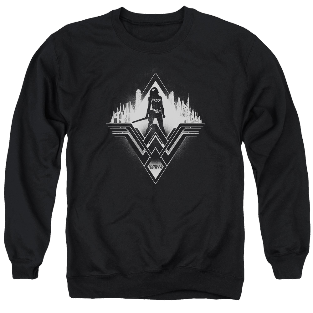 Batman v Superman City Warrior - Men's Crewneck Sweatshirt Style001