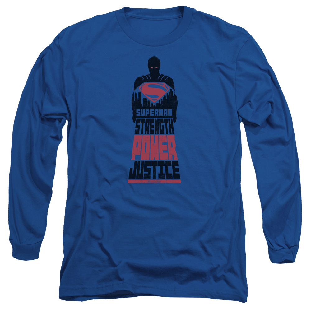 Batman v Superman Super Justice - Men's Long Sleeve T-Shirt Style001