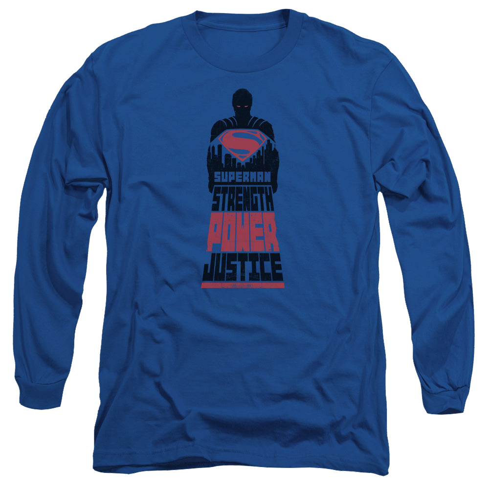Batman v Superman Super Justice - Men's Long Sleeve T-Shirt