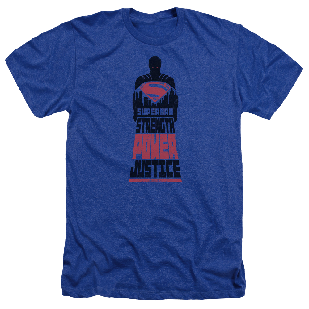 Batman v Superman Super Justice - Men's Heather T-Shirt Style001