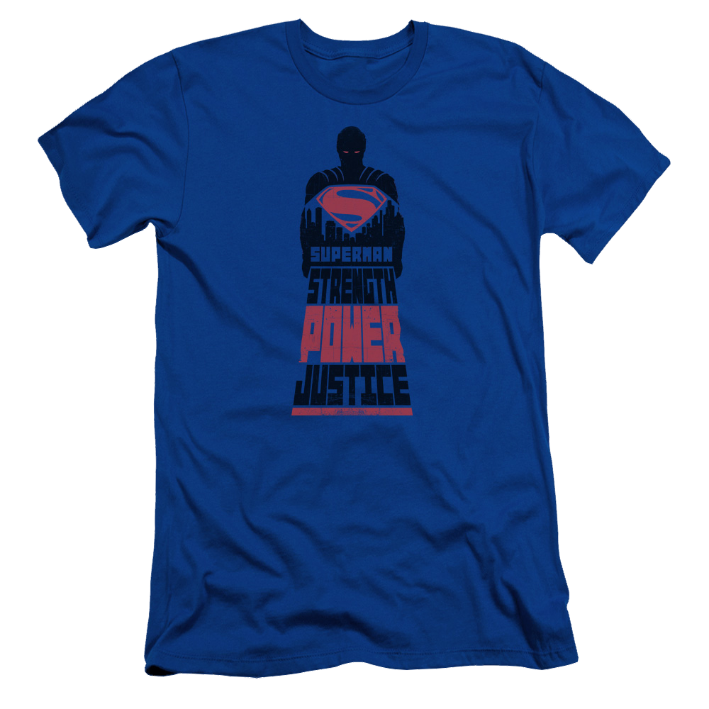 Batman v Superman Super Justice - Men's Slim Fit T-Shirt Style001