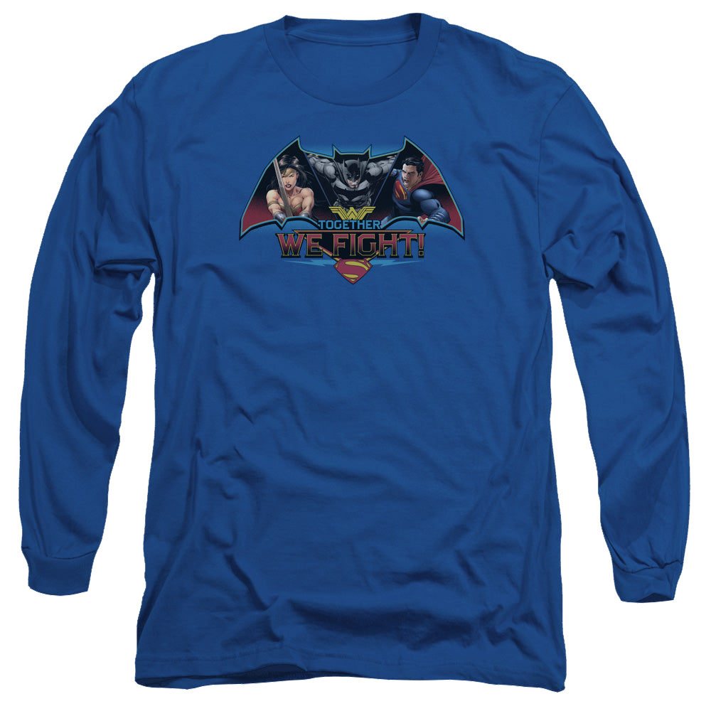 Batman v Superman Together We Fight - Men's Long Sleeve T-Shirt