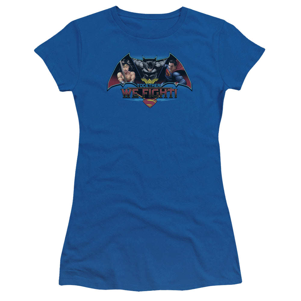 Batman v Superman Together We Fight - Juniors T-Shirt