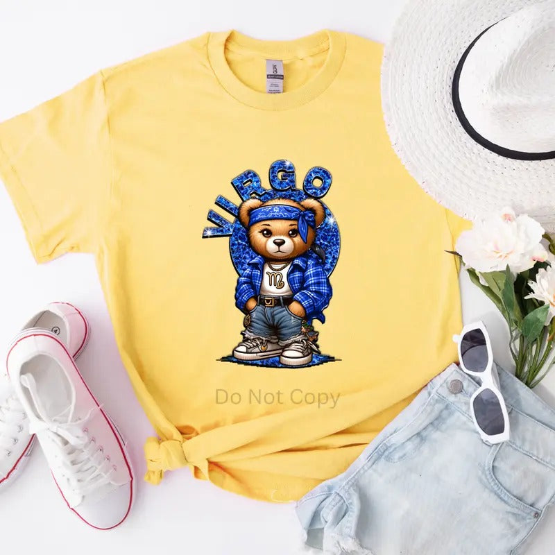 Bear Zodiac DTF Transfer - This is NOT a TShirt