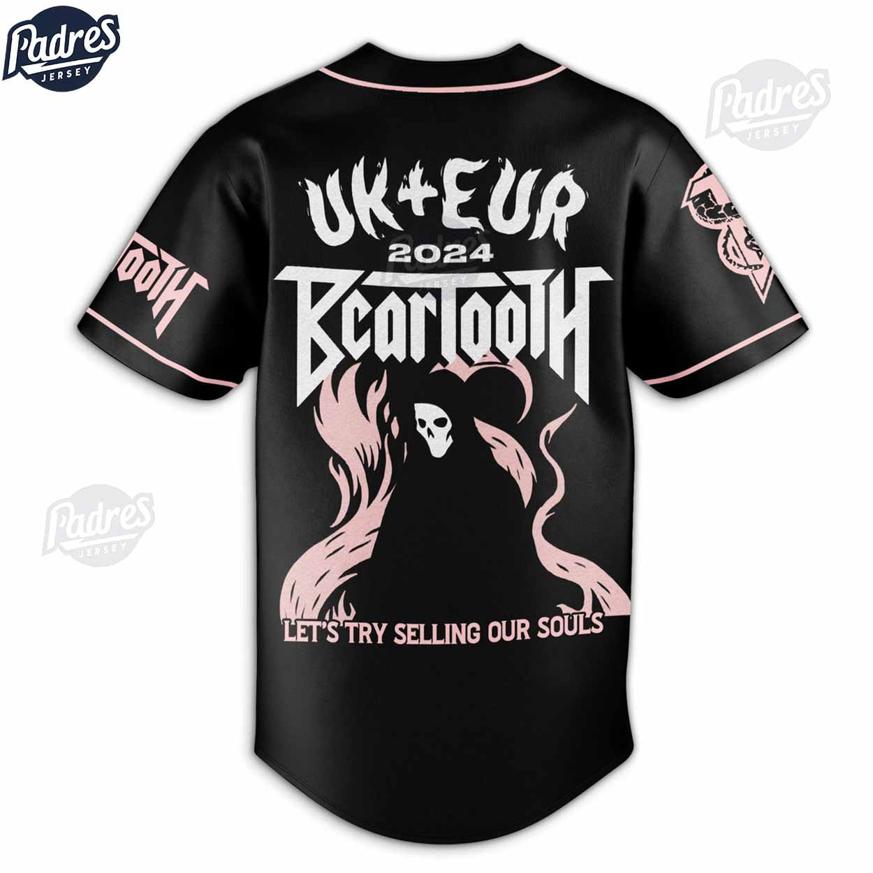 Beartooth Band North American Tour 2024 Custom Baseball Jersey Shirt - Padres Jersey Oasis: Elevate Your Baseball Style Game