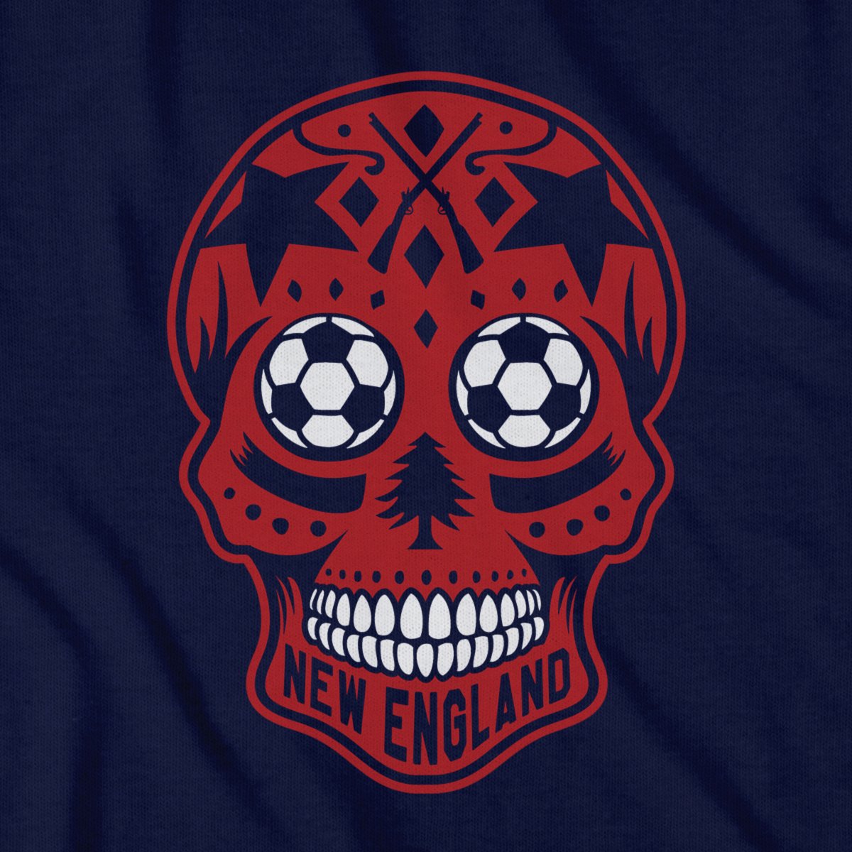 New England Soccer Dead Head T-Shirt