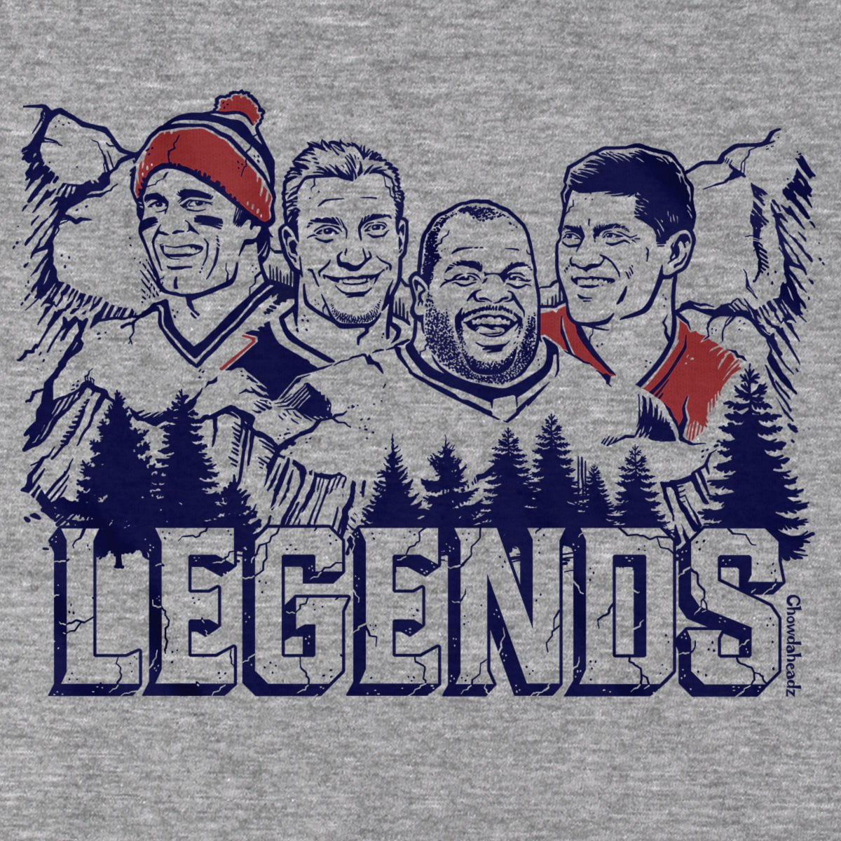 New England Football Legends T-Shirt