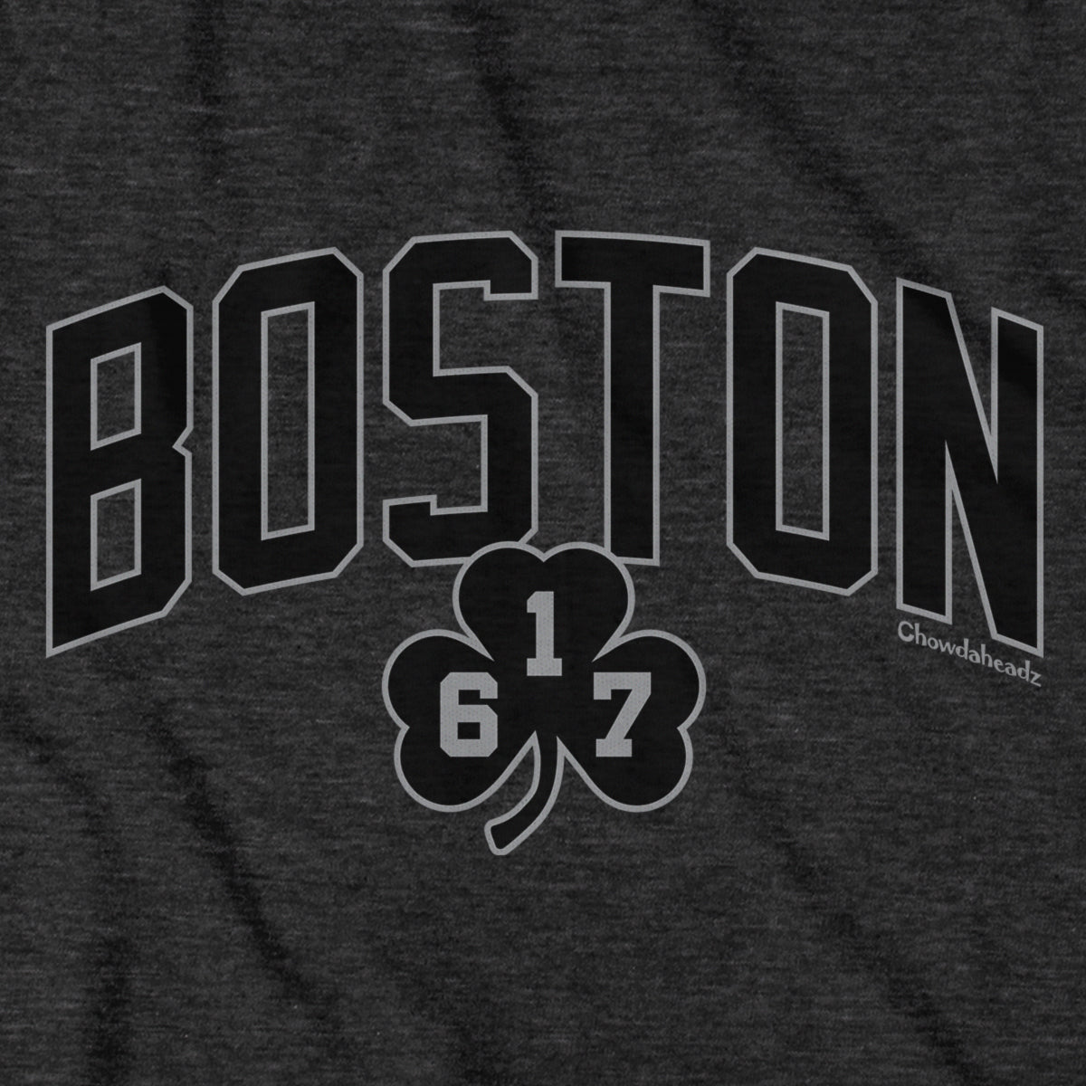 Boston Arch 617 Shamrock Blackout T-Shirt