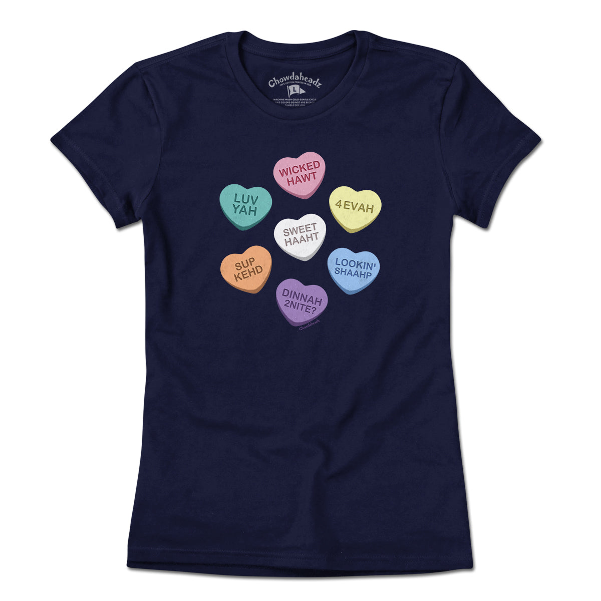 Boston Accent Candy Hearts T-Shirt