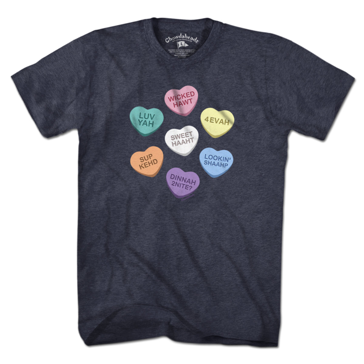 Boston Accent Candy Hearts T-Shirt