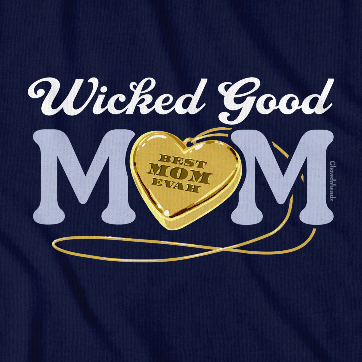Wicked Good Mom Heart Pendant T-Shirt