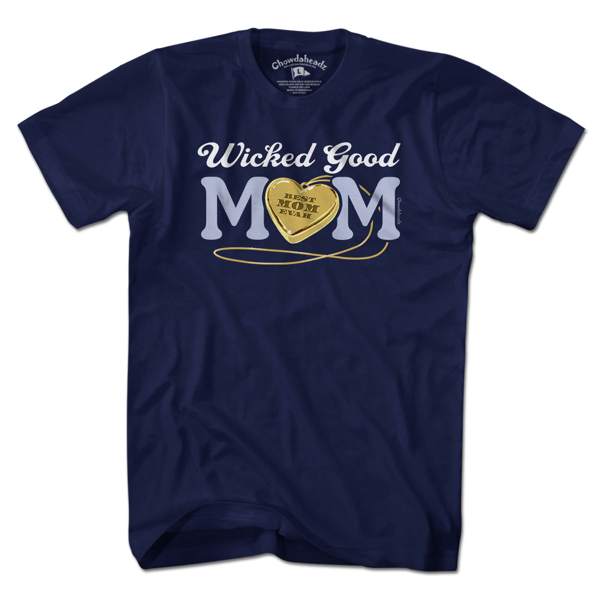 Wicked Good Mom Heart Pendant T-Shirt