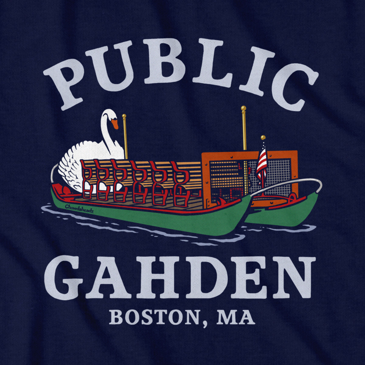 Public Gahden Swan Boat Youth T-Shirt