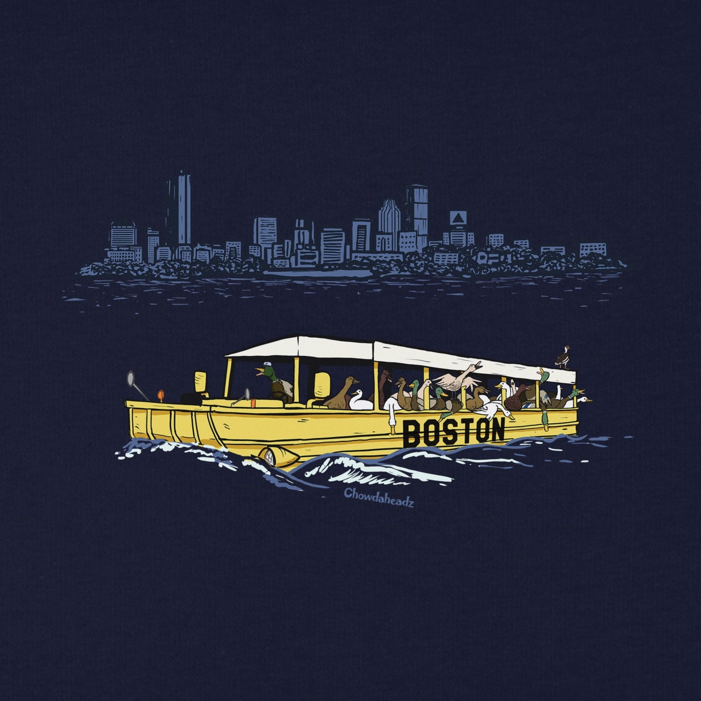 Ducks On A Boat Youth T-Shirt