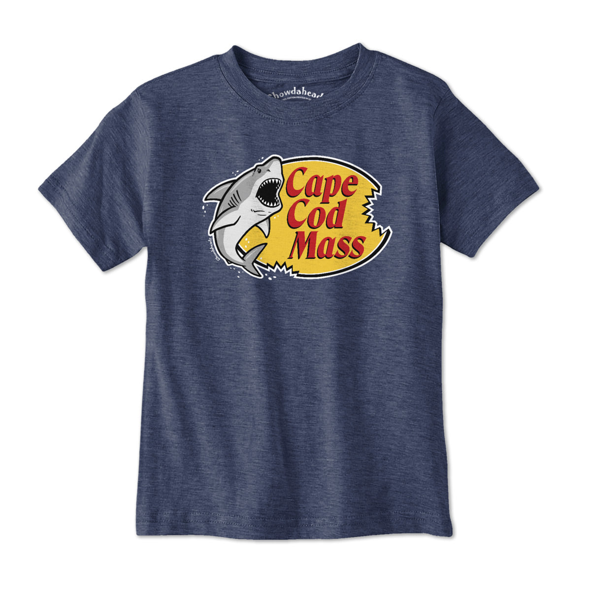 Cape Cod Mass Shark Logo Youth T-Shirt