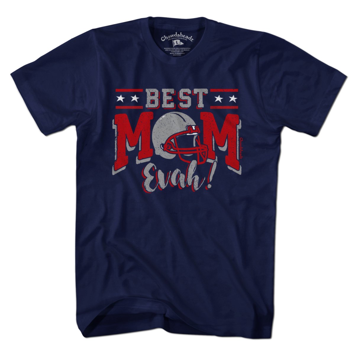 Best Mom Evah Football T-Shirt