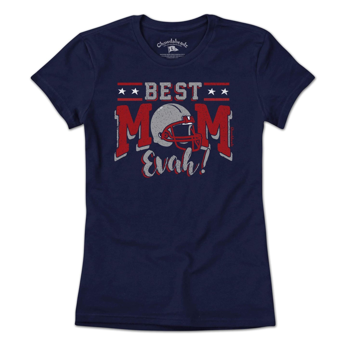 Best Mom Evah Football T-Shirt