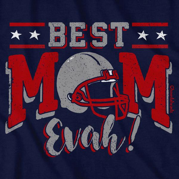 Best Mom Evah Football T-Shirt